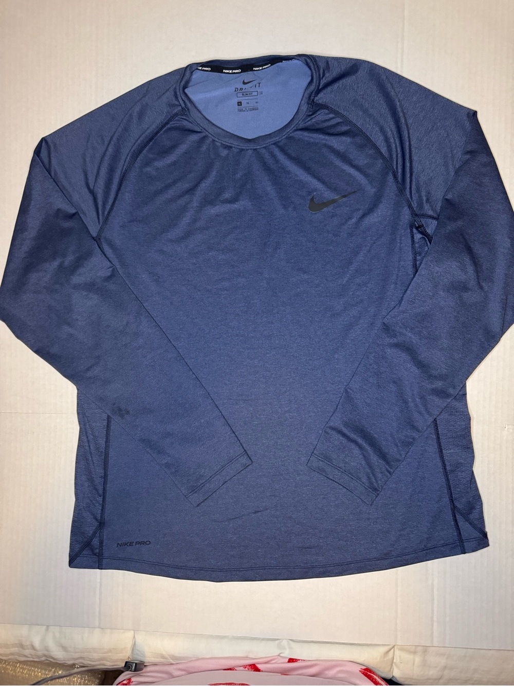 Nike Pro Women’s Dri-FIT Long Sleeve Training Shirt - Navy